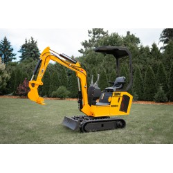 Minikoparka z osprzętem