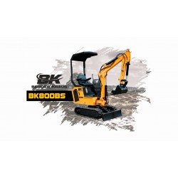 Minikoparka z osprzętem